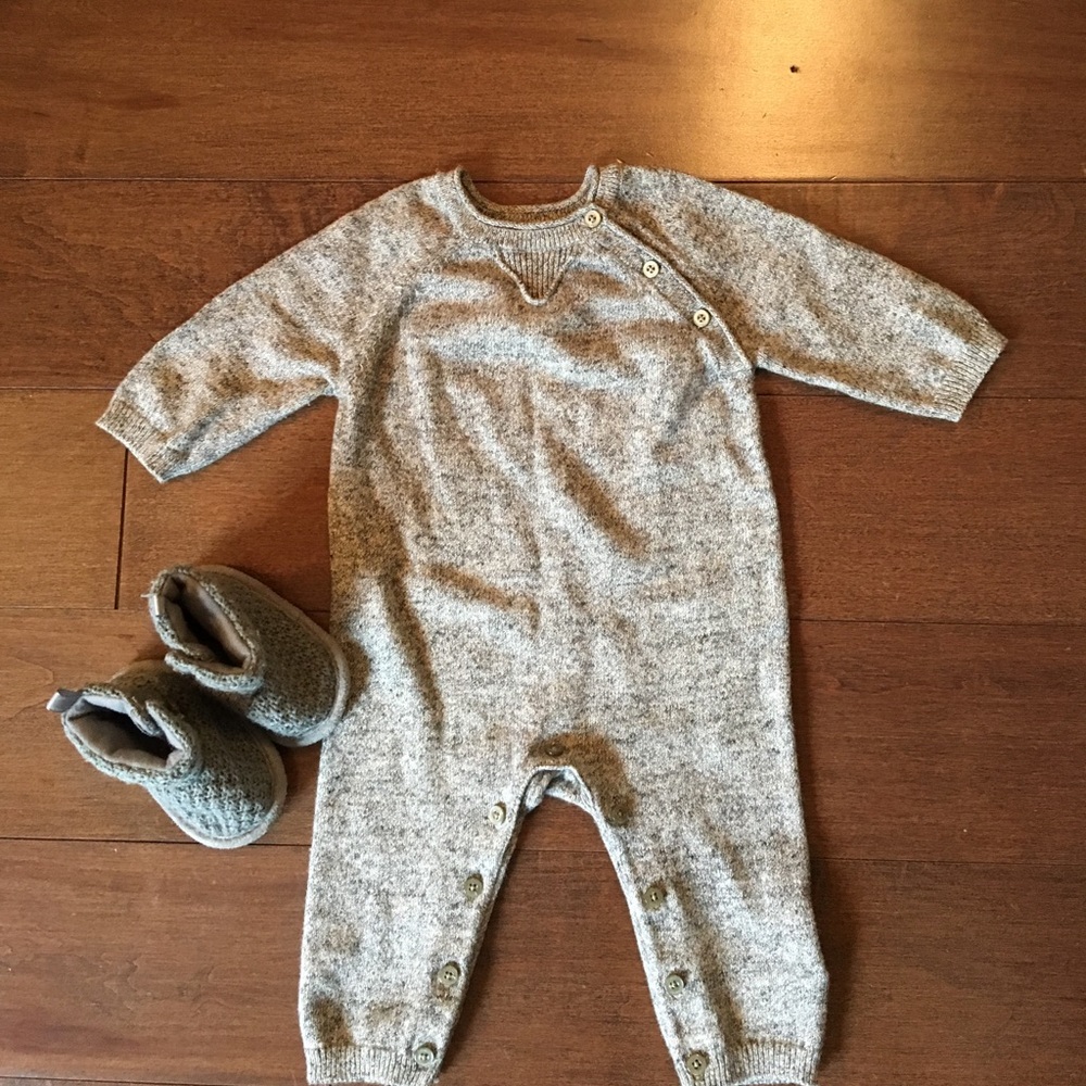 Baby Gap overall; gray;3-6 months.
